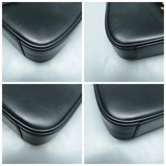 100% Authentic SAINT LAURENT Le 5 a 7 Black Leather Tote 1393-11724 - Picture 6 of 12